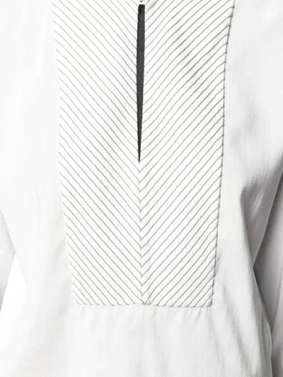 Shop Brunello Cucinelli Chain Bib Shirt In White