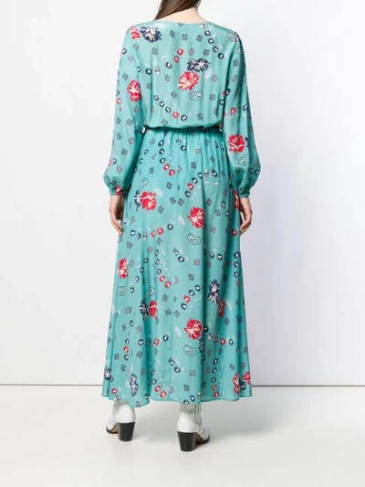 Shop Zadig & Voltaire Rikko Daisy Robe Dress In Blue
