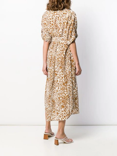 ZIMMERMANN LEOPARD PRINT SAFARI DRESS - 棕色