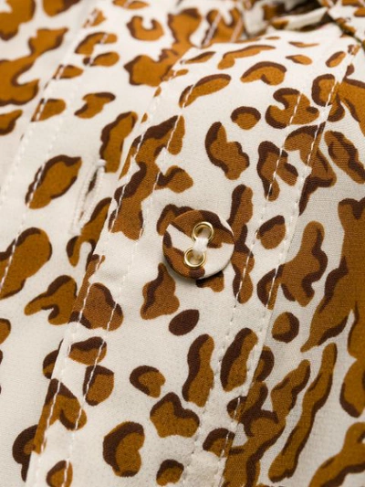 ZIMMERMANN LEOPARD PRINT SAFARI DRESS - 棕色