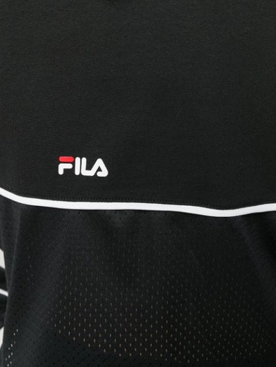 Shop Fila Perforated Logo Hoodie - Black