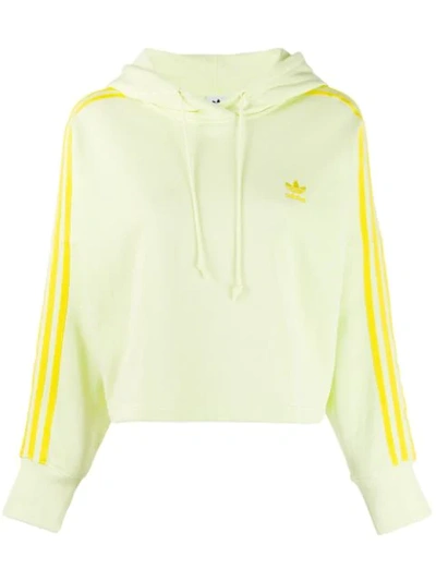 Shop Adidas Originals Trefoil Hoodie In Iceyel