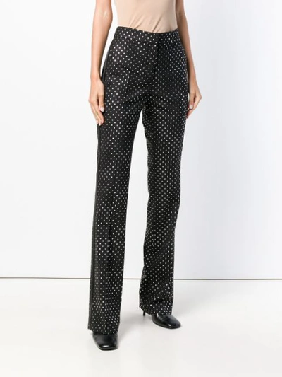 Shop Redemption Flared Tailored Trousers - Black