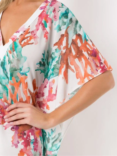 Shop Brigitte Printed Beach Dress In Multicolour