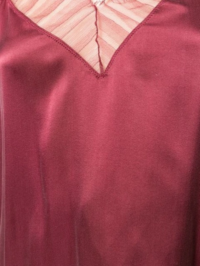 Shop Iro Berwyn Lace Trim Camisole In Red