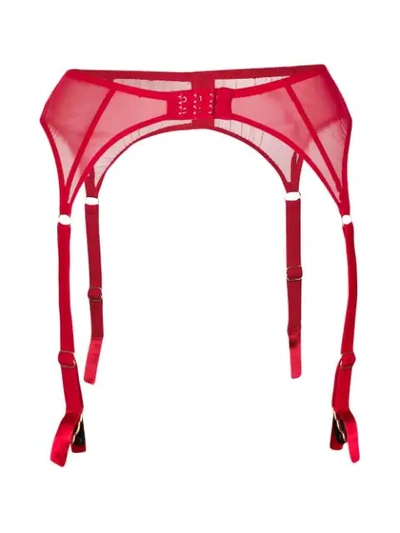 Shop Myla Piccadilly Suspenders In Red
