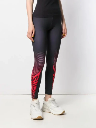 Shop Givenchy Two Tone Leggings In Black