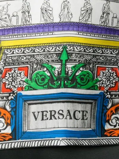 Shop Versace Printed Top - White
