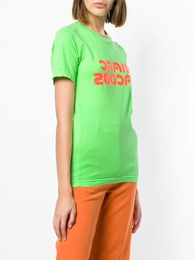 Shop Marc Jacobs Logo Print T-shirt In Green