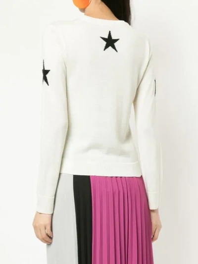 Shop Guild Prime Star Patterned Sweater In White
