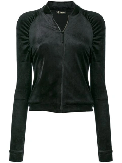 Shop Versace Perfectly Fitted Jacket In Black