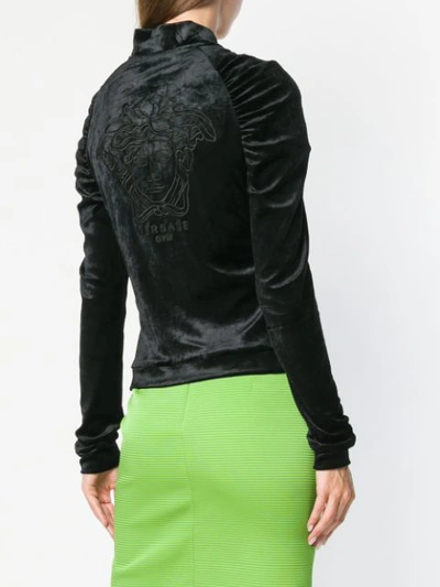 Shop Versace Perfectly Fitted Jacket In Black