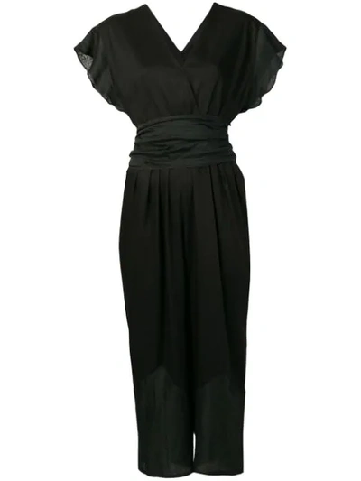 Shop Tsumori Chisato Tie Waist Jumpsuit - Black