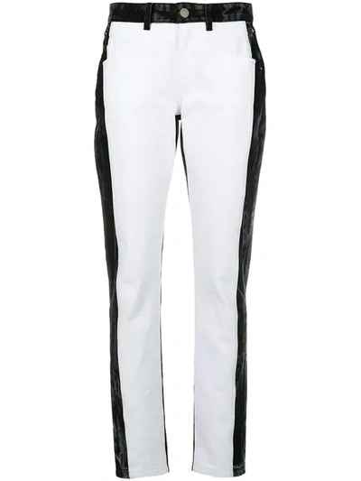 Shop Givenchy High Waisted Straight Jeans In Black