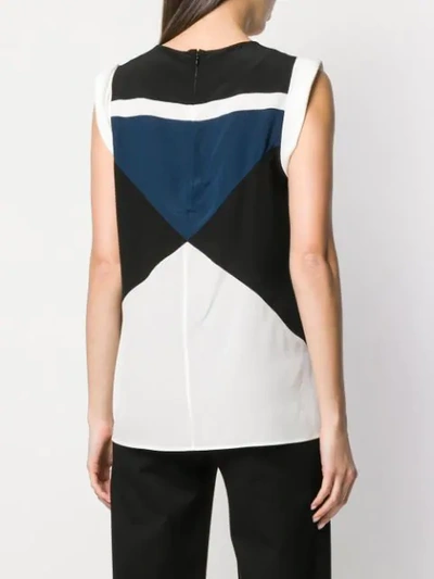 Shop Givenchy Colour Block Vest In White