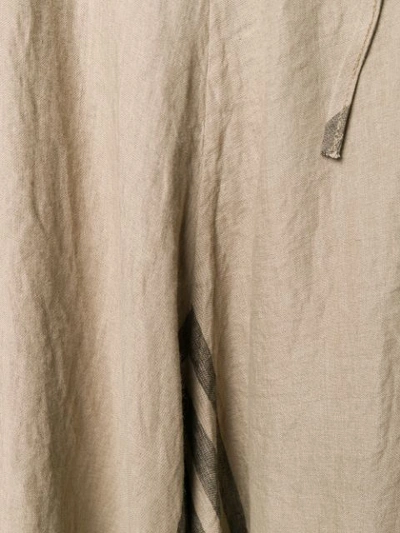 ALEKSANDR MANAMÏS 系带肩带连身八分裤 - 大地色