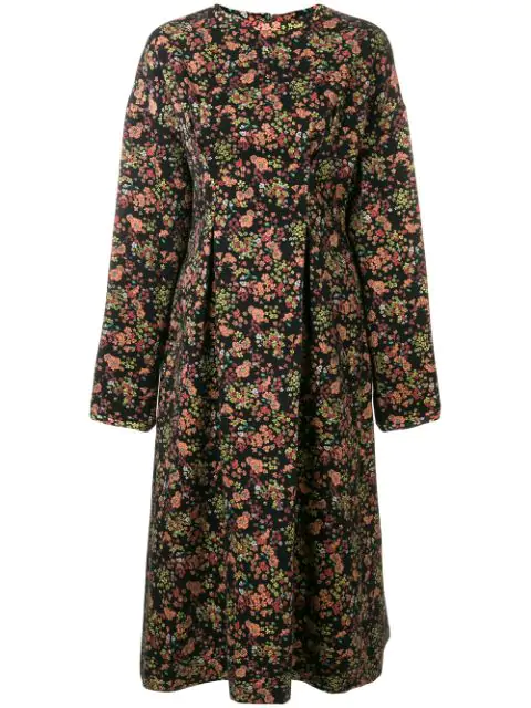 08sircus Floral Jacquard Midi Dress In 1 | ModeSens