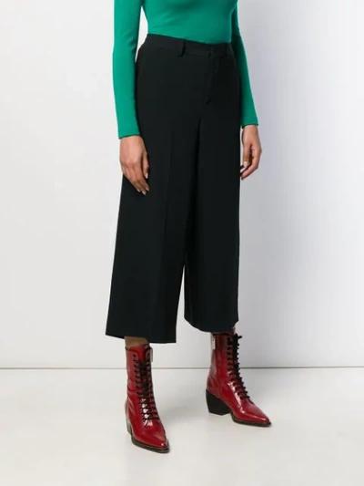 Shop Dsquared2 Cropped Trousers In 900 Nero