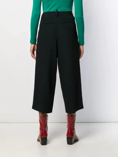 Shop Dsquared2 Cropped Trousers In 900 Nero