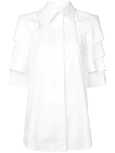 Shop Vera Wang Tailored Shirt In White