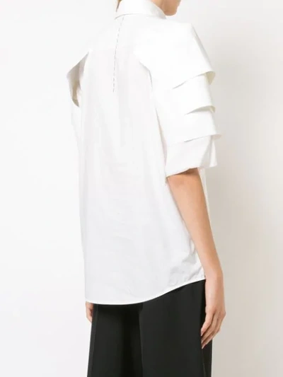 Shop Vera Wang Tailored Shirt In White