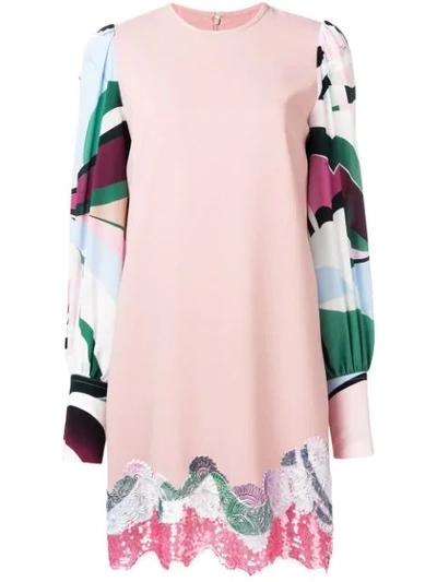 Shop Emilio Pucci Shift Party Dress In Pink