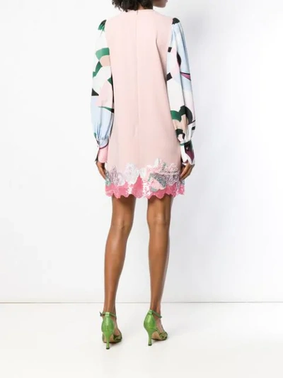 Shop Emilio Pucci Shift Party Dress In Pink