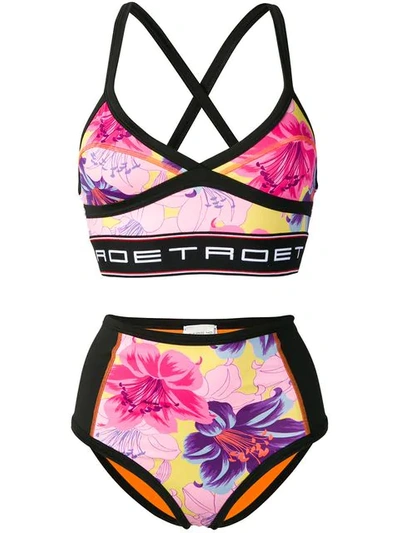 Shop Etro Bikini Mit Blumen-print - Rosa In Pink