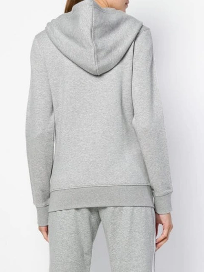 Shop Adidas Originals Classic 3-stripes Hoodie In Grey