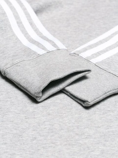 Shop Adidas Originals Classic 3-stripes Hoodie In Grey