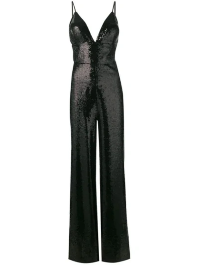 Shop In The Mood For Love Sequined Devon Jumpsuit In Black
