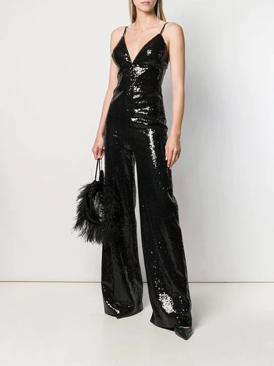 Shop In The Mood For Love Sequined Devon Jumpsuit In Black