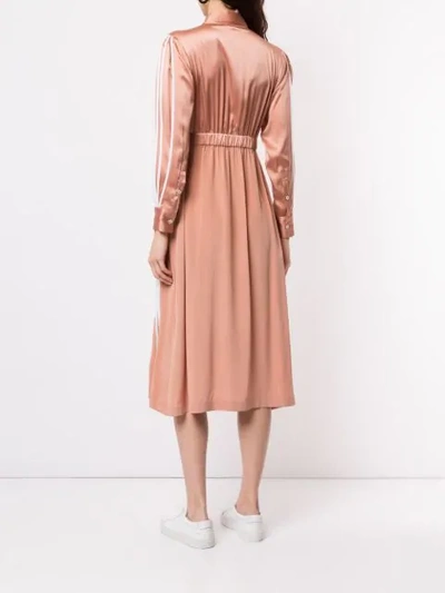 Shop Bodice Studio Pleated Shirt Dress In Pink
