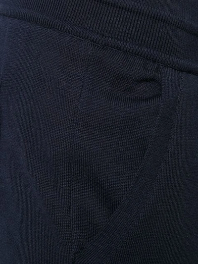 Shop Loro Piana Drawstring Track Pants In Blue