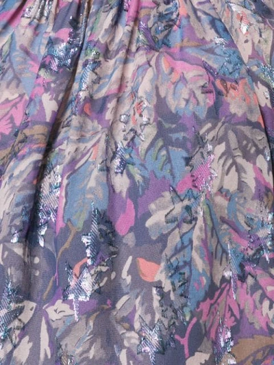 Shop Rebecca Taylor Floral Print Blouse In Purple