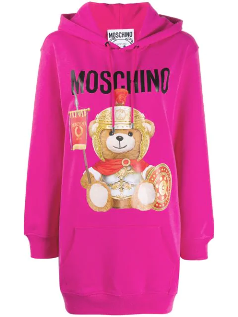 pink moschino hoodie