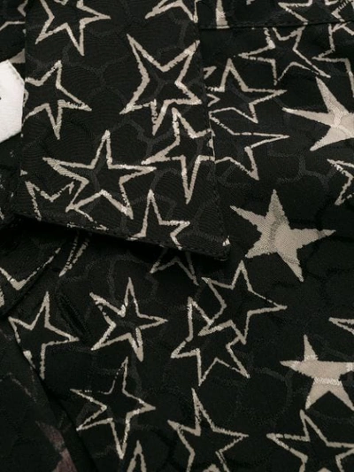 Shop Saint Laurent Star-print Shirt In Black