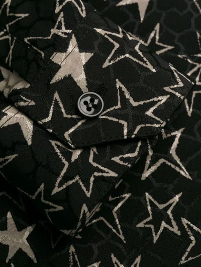 Shop Saint Laurent Star-print Shirt In Black