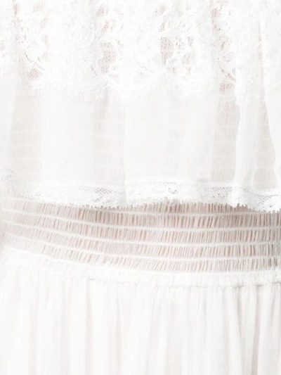Shop Dolce & Gabbana Ruffle Dress In White