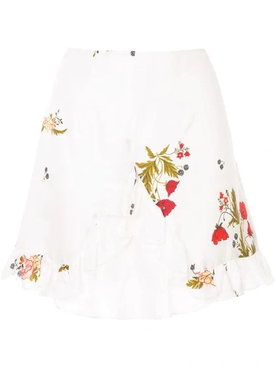 Macgraw Bonjour Ruffle Skirt In White