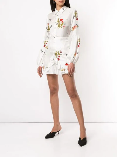 Macgraw Bonjour Ruffle Skirt In White