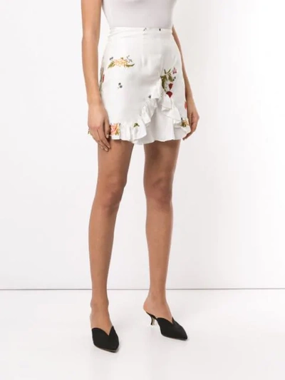 Macgraw Bonjour Ruffle Skirt In White