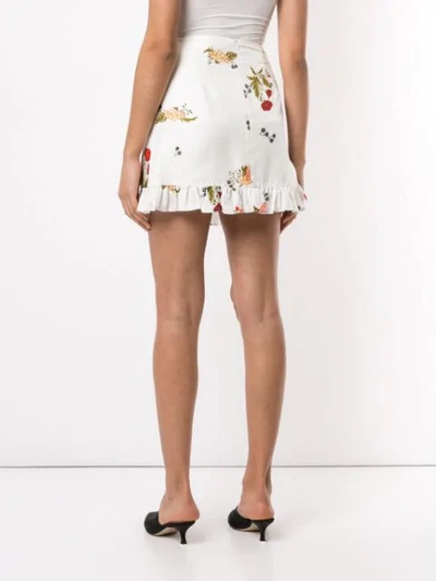 Macgraw Bonjour Ruffle Skirt In White