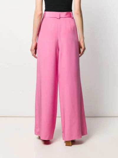 Shop Etro Hose Mit Taillengürtel - Rosa In Pink