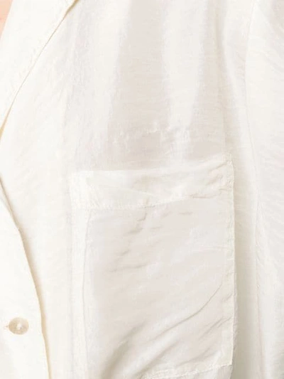 Shop Forte Forte Knot Shirt In White