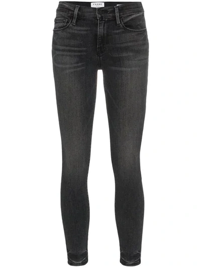 Shop Frame 'le Skinny De Jeanne' Jeans In Grey
