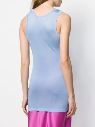 Shop N°21 Logo Vest Top In Blue