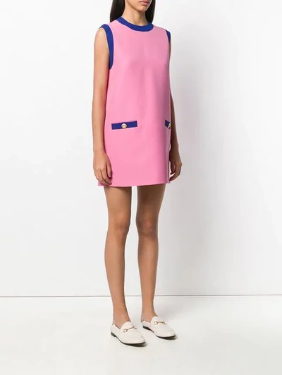 Shop Gucci Shift Dress In Pink