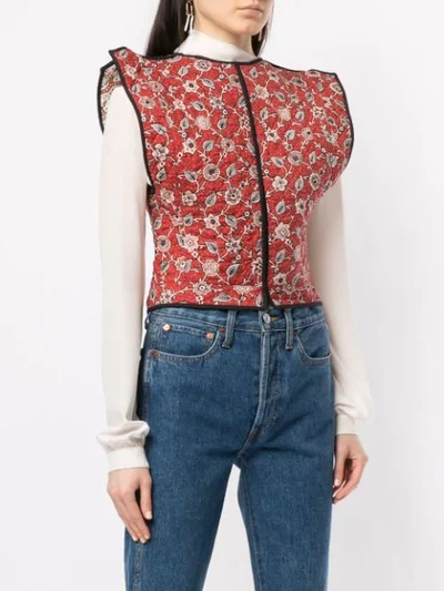 Shop Isabel Marant Étoile Mandie Vest Top - Red