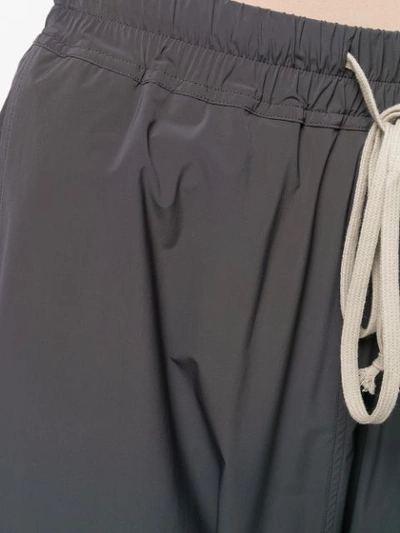 Shop Rick Owens Oversized Track Shorts In Grey